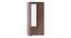Hilton 2 Door Wardrobe (With Mirror, Without Drawer Configuration, With Lock, 5.95 Feet Height, Chestnut Acacia Finish) by Urban Ladder - Design 1 - 