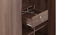 Hilton 2 Door Wardrobe (With Mirror, Without Drawer Configuration, With Lock, 5.95 Feet Height, Chestnut Acacia Finish) by Urban Ladder - Design 1 Details - 