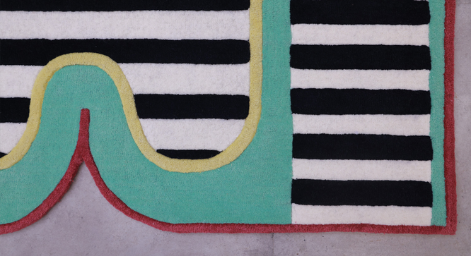 Piano carpet (Multi, 4 x 7 Feet Carpet Size) by Urban Ladder - - 