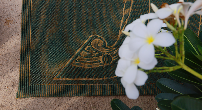 Kaliyodam carpet (Green, 9 x 6 Feet Carpet Size) by Urban Ladder - - 