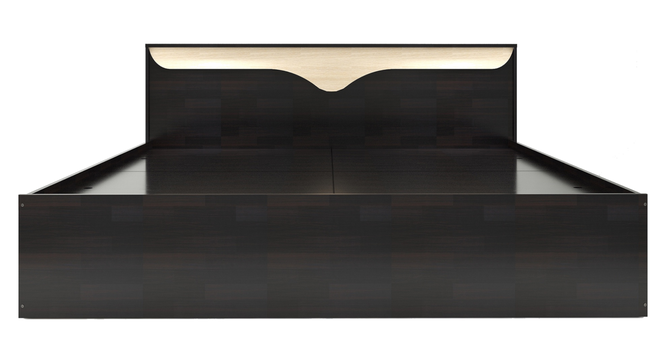 Caily Queen Bed Wenge (Wenge Finish, Queen Bed Size, Box Storage Type) by Urban Ladder - Design 1 Side View - 909296