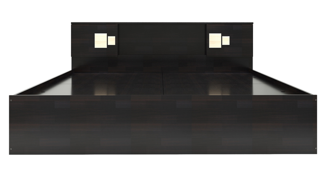 Kumiko Queen Bed Wenge (Wenge Finish, Queen Bed Size, Box Storage Type) by Urban Ladder - Design 1 Dimension - 909337