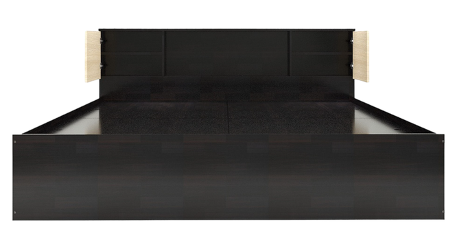 Vida Queen Bed Wenge (Wenge Finish, Queen Bed Size, Box Storage Type) by Urban Ladder - Design 1 Side View - 909405