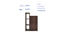 Kairi Bedside Table Walnut. (Walnut Finish) by Urban Ladder - Front View Design 1 - 909456