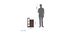 Kairi Bedside Table Walnut. (Walnut Finish) by Urban Ladder - Cross View Design 1 - 909463