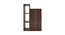 Kairi Bedside Table Walnut. (Walnut Finish) by Urban Ladder - Design 1 Side View - 909479