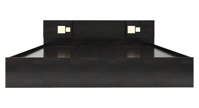 Kumiko Queen Bed Wenge (Wenge Finish, King Bed Size, Box Storage Type) by Urban Ladder - Design 1 Side View - 909522