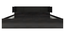 Kumiko Queen Bed Wenge (Wenge Finish, King Bed Size, Box Storage Type) by Urban Ladder - Design 1 Side View - 909525