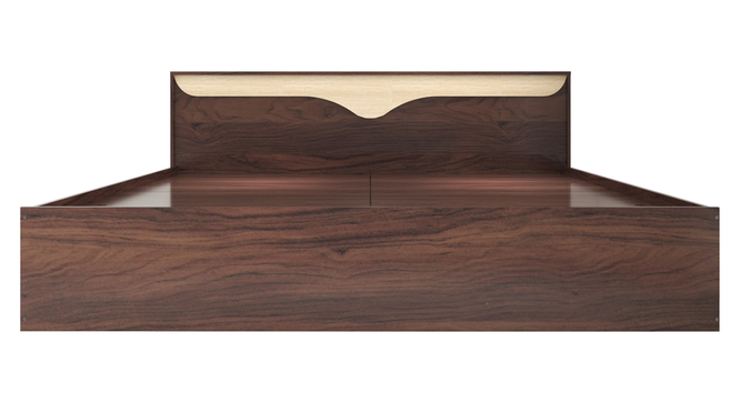 Caily Queen Bed Wenge (Walnut Finish, Queen Bed Size, Box Storage Type) by Urban Ladder - Front View Design 1 - 909566