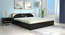 Vida Queen Bed Wenge (Wenge Finish, King Bed Size, Box Storage Type) by Urban Ladder - Design 1 Side View - 909580