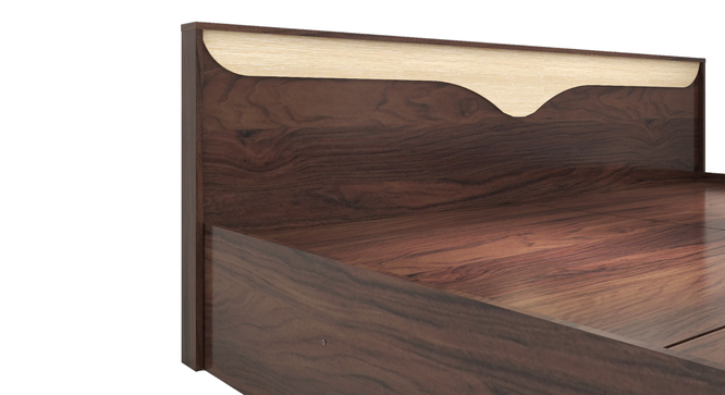 Caily Queen Bed Wenge (Walnut Finish, Queen Bed Size, Box Storage Type) by Urban Ladder - Design 1 Close View - 909604