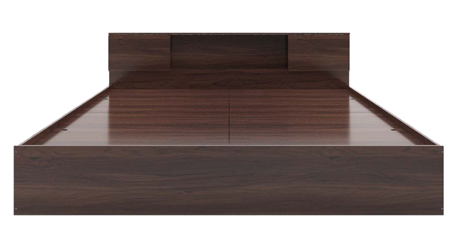 Hoshi Queen Bed Wenge (Walnut Finish, Queen Bed Size, Box Storage Type) by Urban Ladder - Design 1 Dimension - 909611
