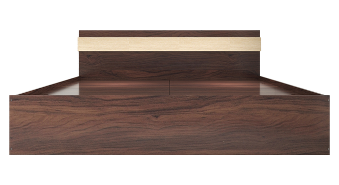 Joben Queen Bed Wenge (Walnut Finish, Queen Bed Size, Box Storage Type) by Urban Ladder - Front View Design 1 - 909624
