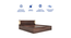 Nikki Queen Bed Wenge (Walnut Finish, Queen Bed Size, Box Storage Type) by Urban Ladder - Design 1 Side View - 909672