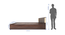 Nikki Queen Bed Wenge (Walnut Finish, Queen Bed Size, Box Storage Type) by Urban Ladder - Design 1 Side View - 909675