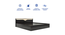 Caily Queen Bed Wenge (Wenge Finish, King Bed Size, Box Storage Type) by Urban Ladder - Design 1 Side View - 909708