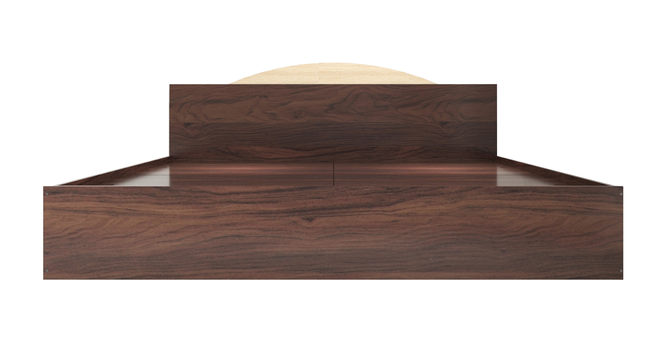 Arisa Queen Bed Wenge (Walnut Finish, King Bed Size, Box Storage Type) by Urban Ladder - Front View Design 1 - 909748