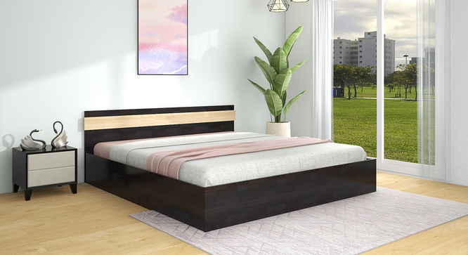 Joben Queen Bed Wenge (Wenge Finish, King Bed Size, Box Storage Type) by Urban Ladder - Cross View Design 1 - 909751