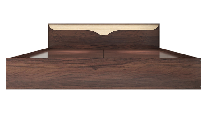 Caily Queen Bed Wenge (Walnut Finish, King Bed Size, Box Storage Type) by Urban Ladder - Front View Design 1 - 909776
