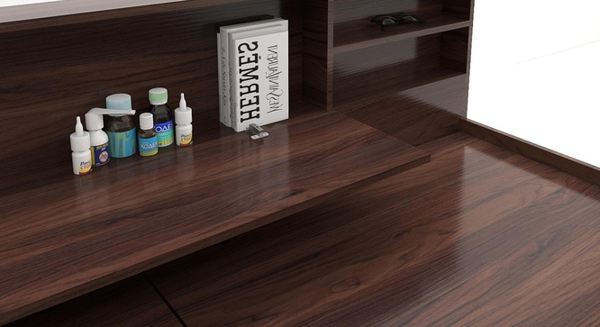 Kaito Queen Bed Wenge (Walnut Finish, King Bed Size, Box Storage Type) by Urban Ladder - Front View Design 1 - 909808