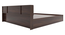 Kaito Queen Bed Wenge (Walnut Finish, King Bed Size, Box Storage Type) by Urban Ladder - Design 1 Side View - 909823