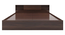 Kaito Queen Bed Wenge (Walnut Finish, King Bed Size, Box Storage Type) by Urban Ladder - Design 1 Side View - 909826