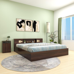 Kumiko Queen Bed Wenge - Urban Ladder