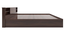 Kaito Queen Bed Wenge (Walnut Finish, King Bed Size, Box Storage Type) by Urban Ladder - Design 1 Side View - 909856