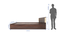 Nikki Queen Bed Wenge (Walnut Finish, King Bed Size, Box Storage Type) by Urban Ladder - Design 1 Side View - 909886