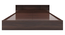 Tsukiko Queen Bed Wenge (Walnut Finish, King Bed Size, Box Storage Type) by Urban Ladder - Design 1 Side View - 909890