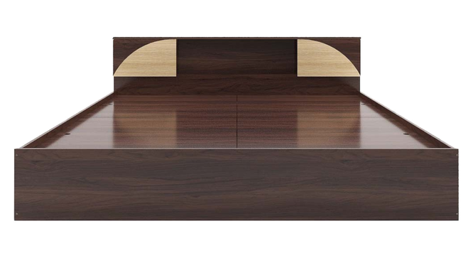 Vida Queen Bed Wenge (Walnut Finish, King Bed Size, Box Storage Type) by Urban Ladder - Design 1 Side View - 909891