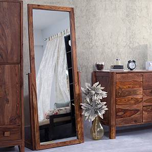Bed Room Bestsellers Design Sirius Standing Mirror (Teak Finish)