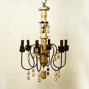 Chandeliers Design Wood & Iron 6 lights Chandelier (Brown)