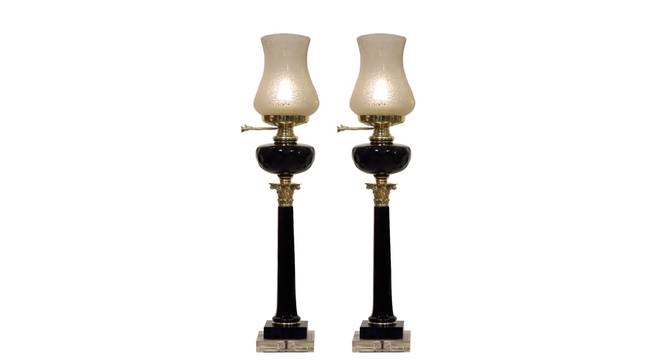Black oil Glass lamp (Black) by Urban Ladder - - 