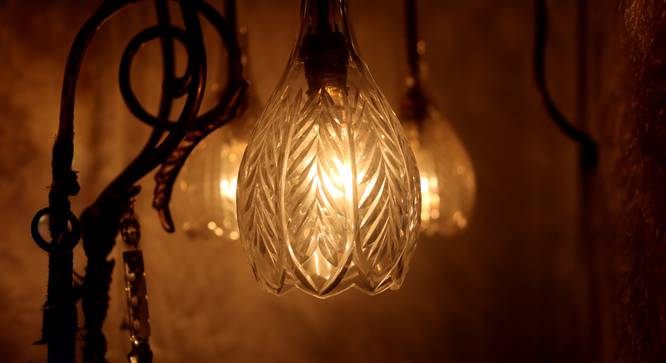 Jodhpur pedestal floor lamps (Gold) by Urban Ladder - - 