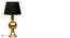 Gold Bulbous table lamp (Gold) by Urban Ladder - - 