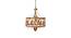 6 light Gold Chandelier (Gold) by Urban Ladder - - 