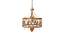 6 light Gold Chandelier (Gold) by Urban Ladder - - 