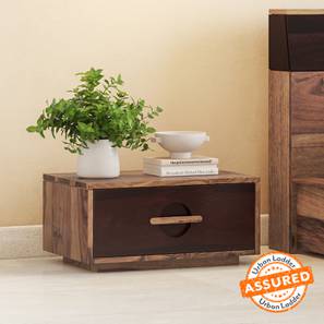 Bedroom Furniture In Trivandrum Design Cayo Solid Wood Bedside Table in Dual Tone Finish