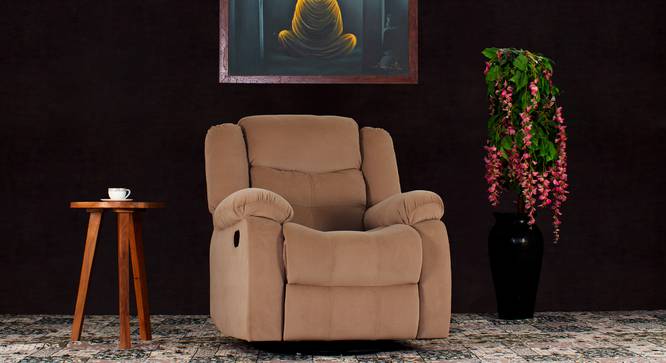 Tango 1 Seater Manual Recliner (Beige, One Seater) by Urban Ladder - - 