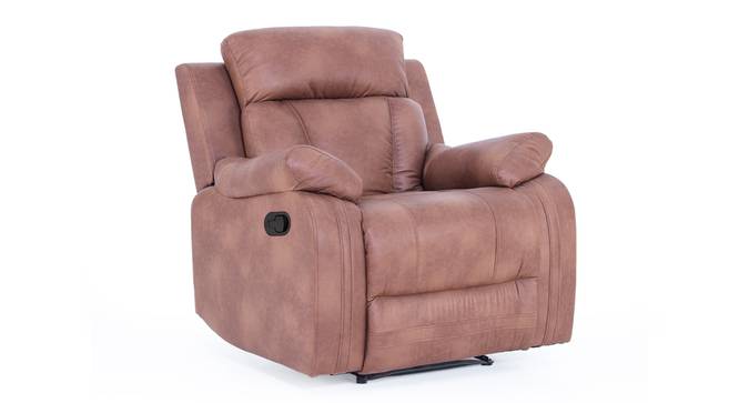 Carrera 1 Seater Manual Recliner (Light Brown, One Seater) by Urban Ladder - - 