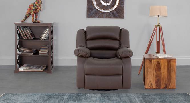 Alexandra 1 Seater Manual Rocker Recliner (Brown, One Seater) by Urban Ladder - - 