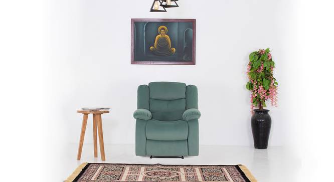 Tango 1 Seater Manual Recliner (Green, One Seater) by Urban Ladder - - 