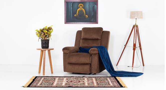 Metro 1 Seater Manual Recliner (Brown, One Seater) by Urban Ladder - - 
