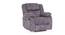 Nirvana 1 Seater Manual Recliner (Grey, One Seater) by Urban Ladder - - 
