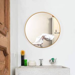 handicrafts town Gold Metal Round Wall Mirror-picture-20