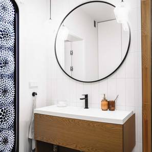 handicrafts town Black Metal Round Wall Mirror-picture-14