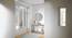 Black Round Mirror. (Black) by Urban Ladder - Cross View Design 1 - 914510