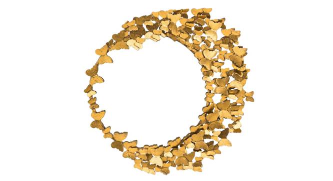 Butterfly Wall Mirror. (Gold) by Urban Ladder - Cross View Design 1 - 914513