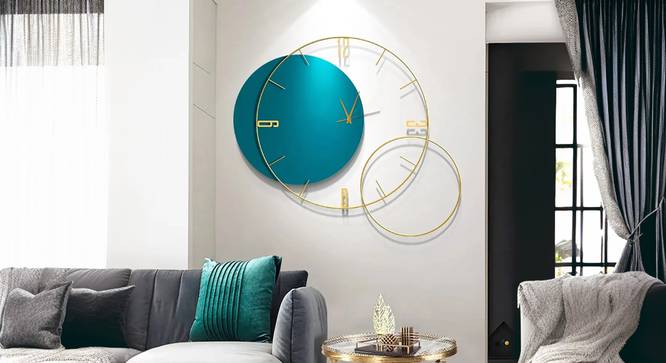 Creative  Wall Clock (Multicolor) by Urban Ladder - Cross View Design 1 - 914599